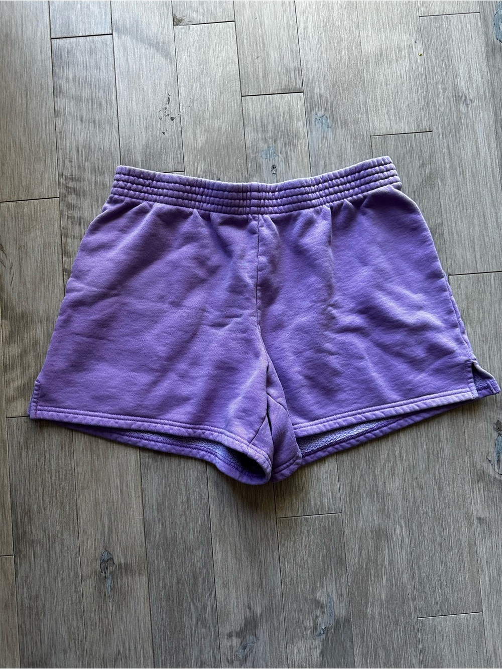 TNA Cozy Fleece Lavender Athletic Lounge Shorts Size Large
